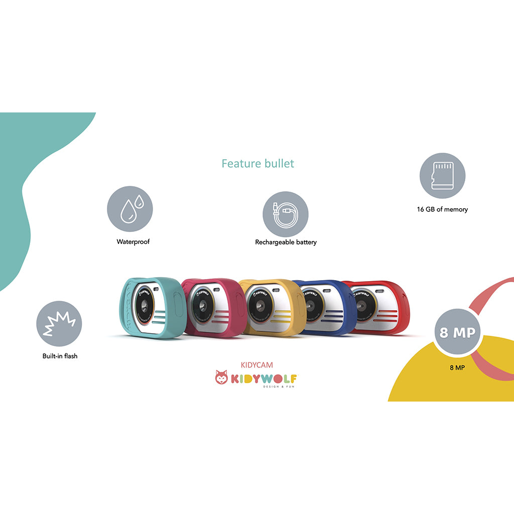 Kidycam børnekamera, 32 GB, vandtæt - Orange