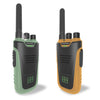 Kidywolf walkie talkie til børn, Kidytalk - Grøn/orange. 2 stk børne walkie talkies fra KidyTalk med genopladelige batterier