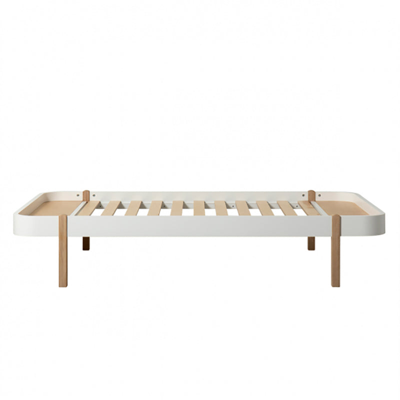 Oliver Furniture, Wood Lounger, 120 x 200 cm - hvid/eg