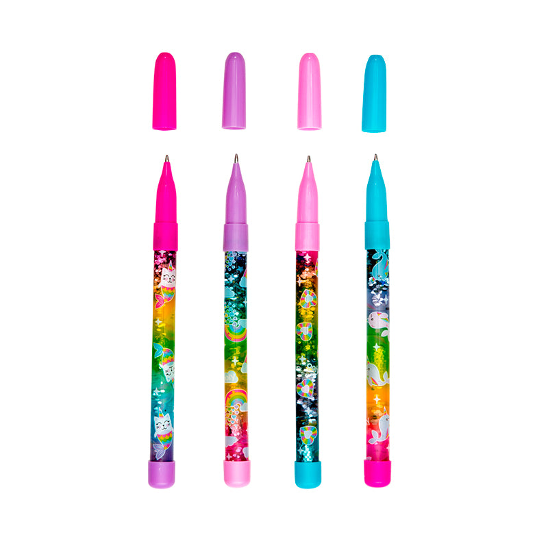 Ooly Glitterwand, Kuglepen m. flydende glitter - ass. model