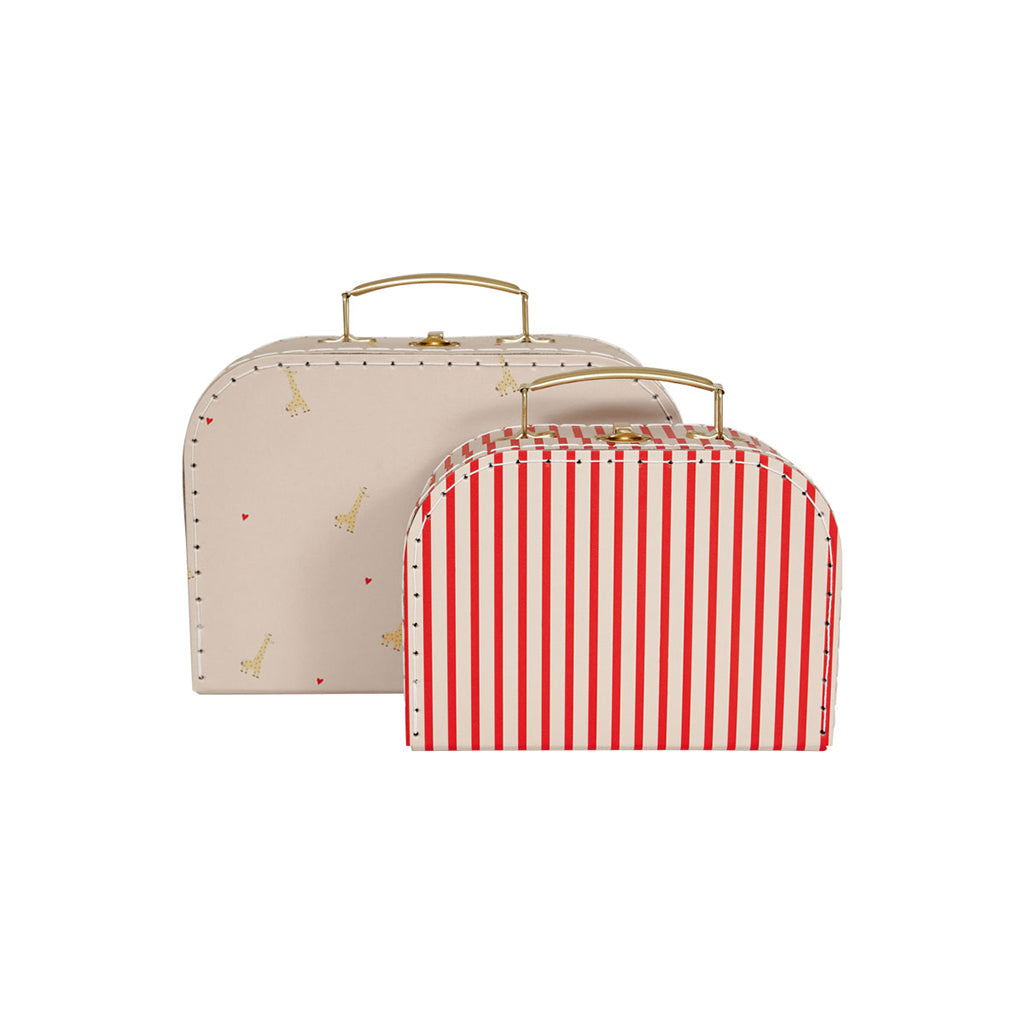 OYOY kuffertsæt, 2 stk - Giraf & Strib