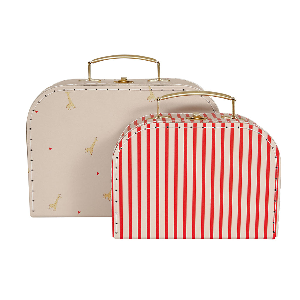 OYOY kuffertsæt, 2 stk - Giraf & Strib