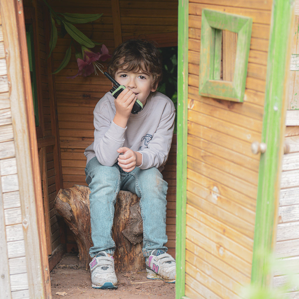 Kidywolf walkie talkie til børn, Kidytalk - Cyan/Nude