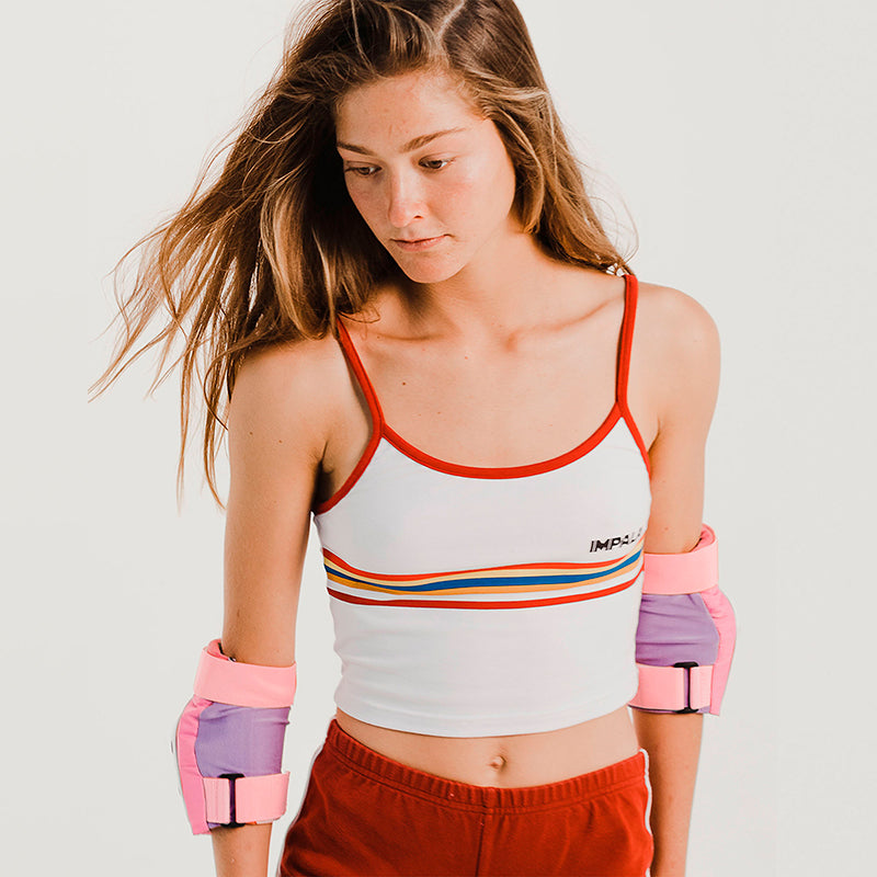 Impala beskyttelsesudstyr til rulleskøjter, voksen, Pink - Str. M