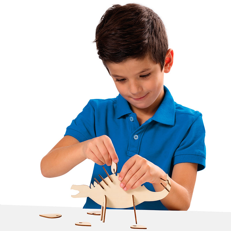 SES Creative, Byggesæt i træ, Selvlysende dinosaur