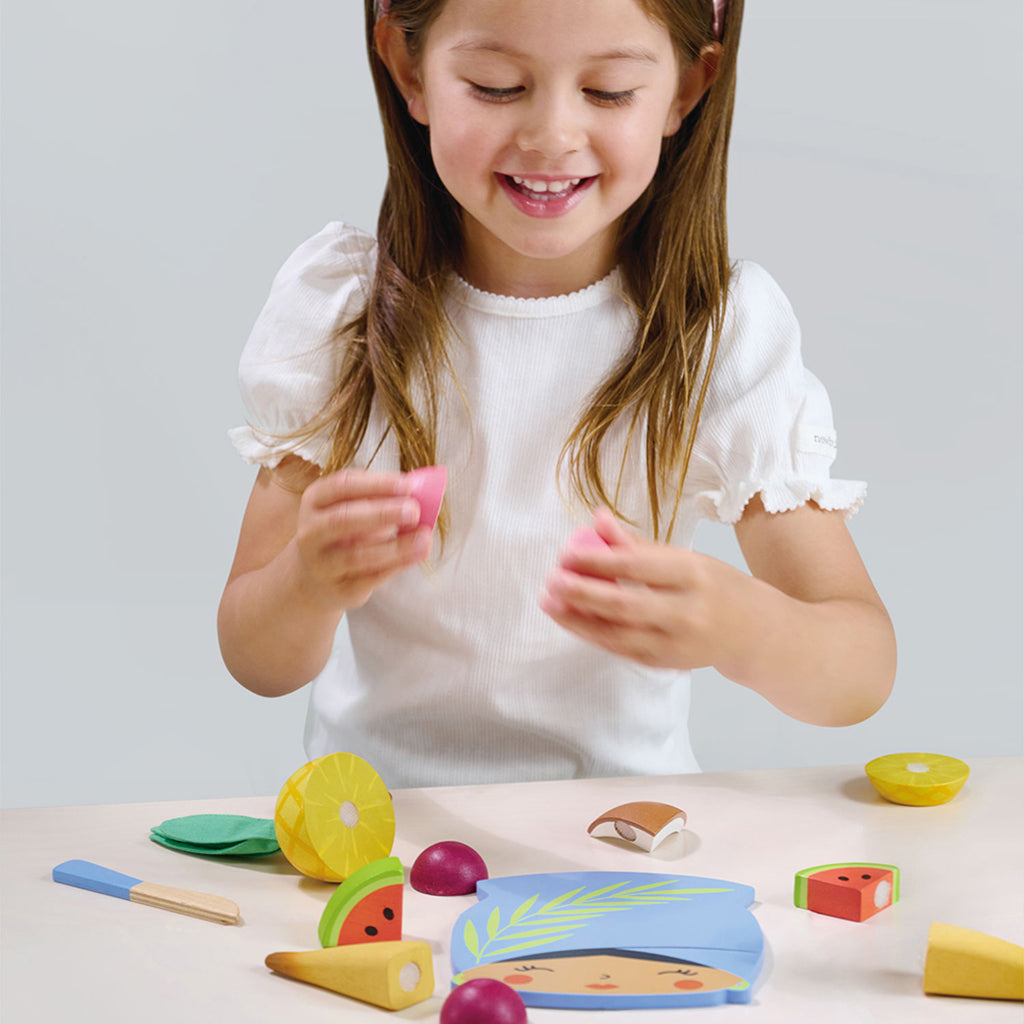 Tender Leaf, Legemad - Skærebræt med tropisk frugt