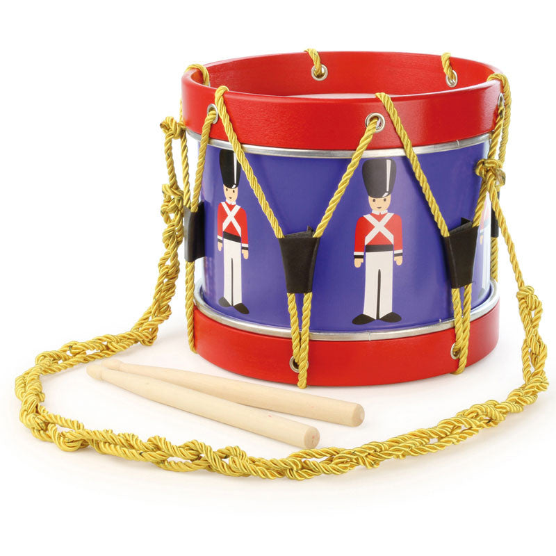 Vilac tromme i træ, tinsoldat