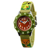 Babywatch børneur - undervisningsur. Lær klokken med dette fine ur i grøn med junglemotiv