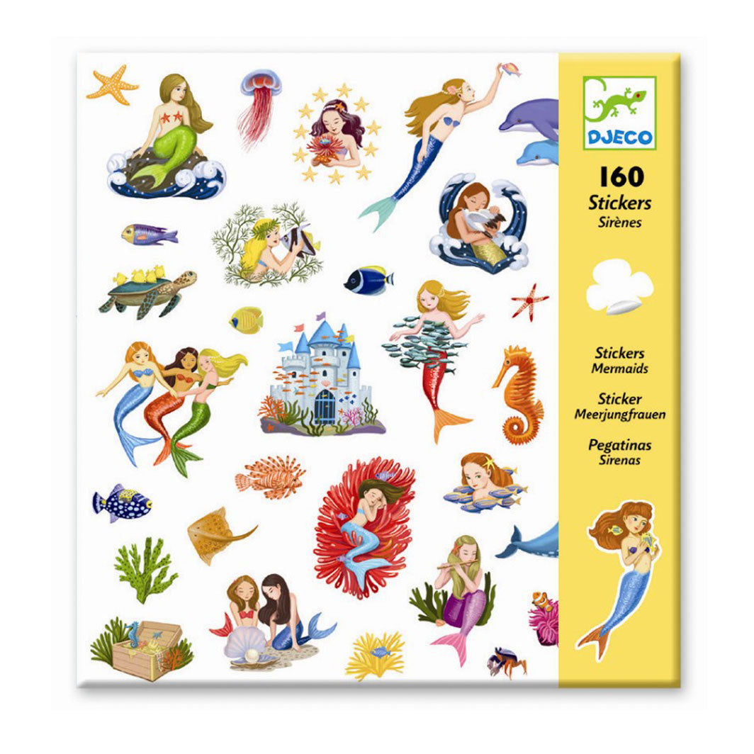 Djeco klistermærker, havfruer