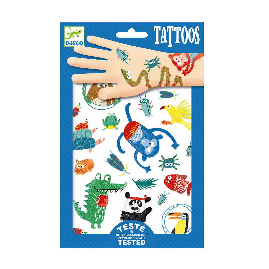 Djeco tatoveringer, vilde finurlige dyr