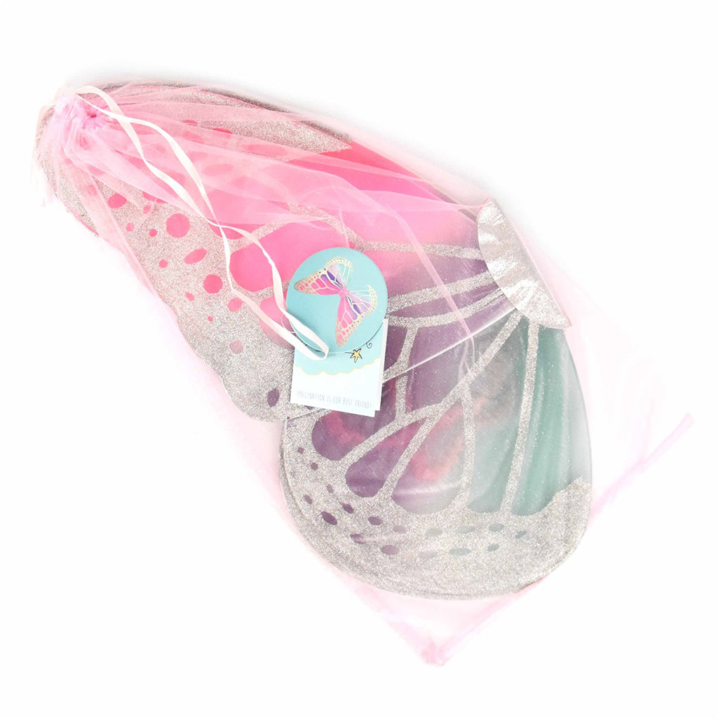 Den goda fen udklædningstøj, sommerfuglevinger - Megaglitter