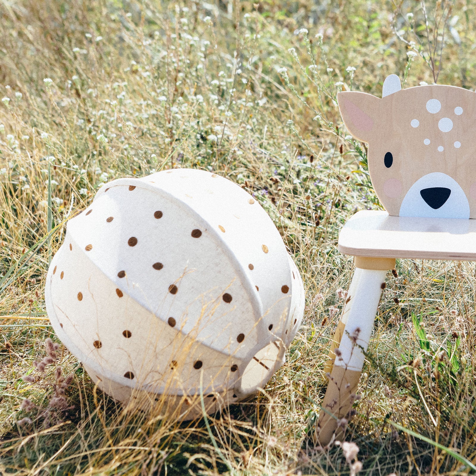 ferm Living lampeskærm, Dot Embroidered Textile