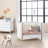 Oliver Furniture, Wood Mini+ tremmeseng - hvid/eg