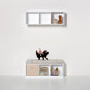 Oliver Furniture Wood reol, 3x1 rum - med eller uden vandret sokkel