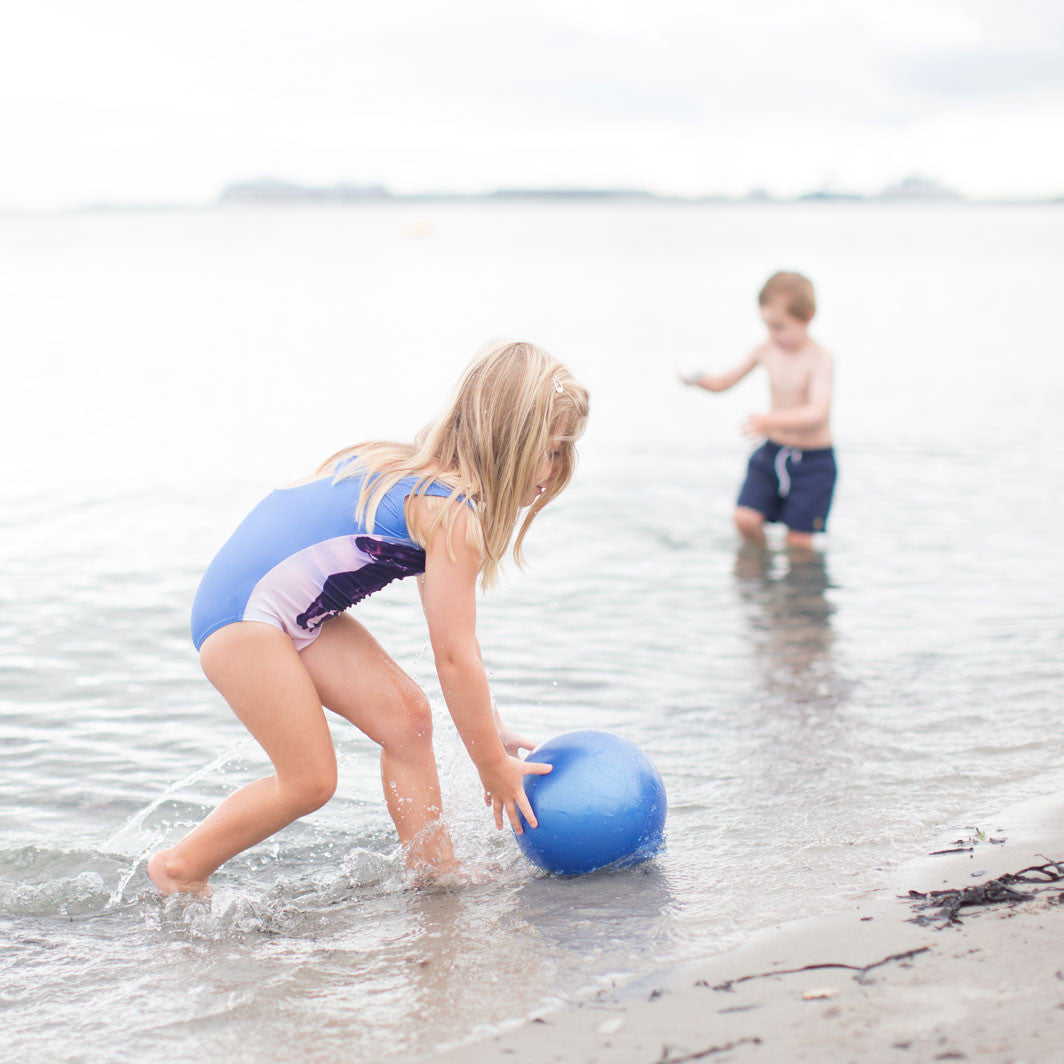 Scrunch-ball, oppustelig blød bold - Dusty rose