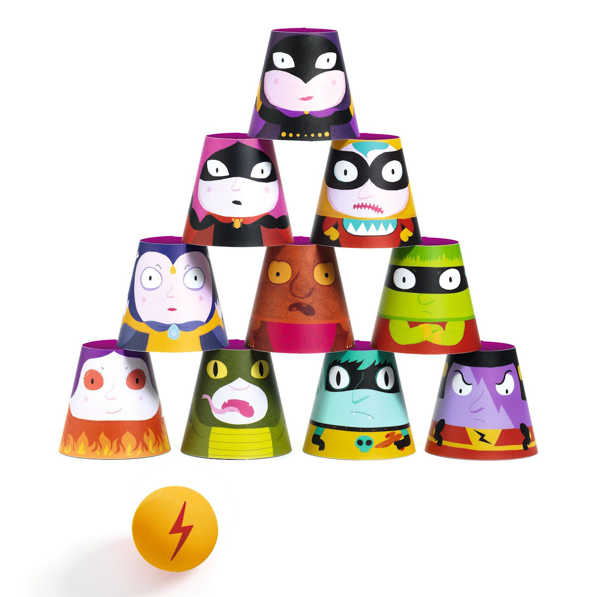 Djeco Byg og vælt, Sjove ansigter