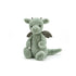 Jellycat bamse, Bashful drage - 18 cm