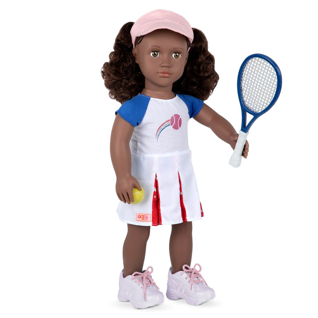 Our Generation dukke Dahlia Imene med tenniskjole, bold og ketcher