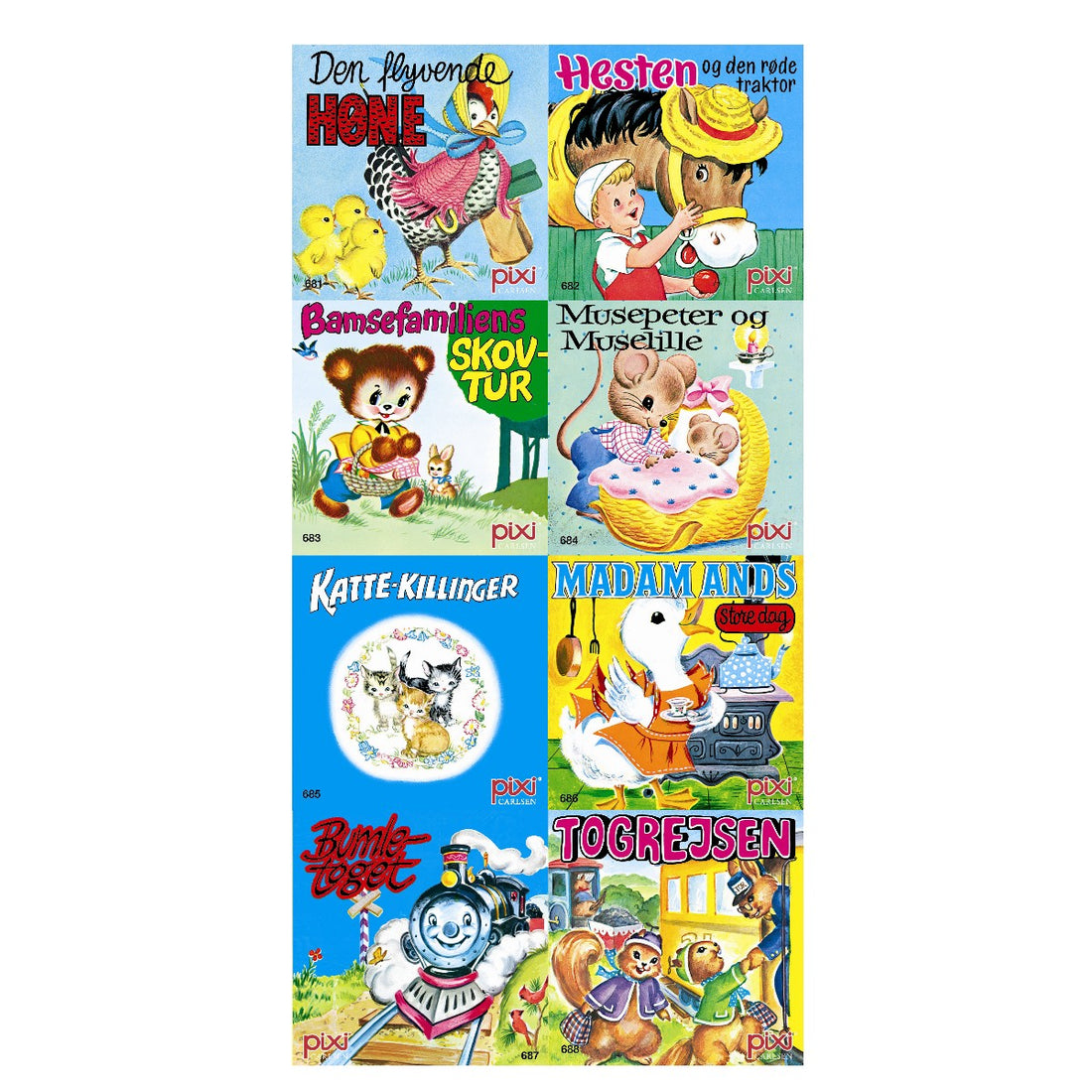 Pixibog, Pixi-serie 92, Nostalgi 1, 8 varianter - Pris for 1 stk.