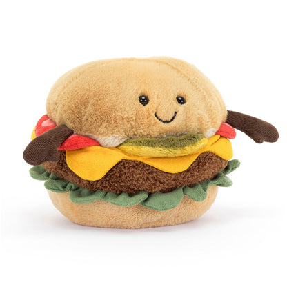 Jellycat bamse, Amuseable Burger  - 11 cm