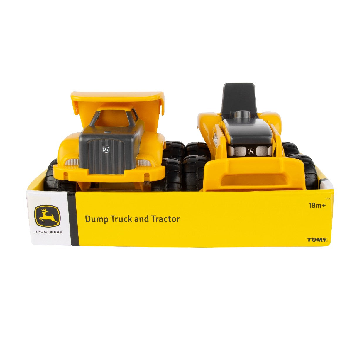 John Deere, Dumb truck og traktor, gul - Fra 18 mdr.