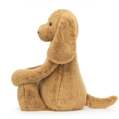 Jellycat bamse, Bashful Toffee hund, virkelig stor hund - 108 cm