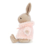 Jellycat bamse, Comfy Coat kanin - 17 cm