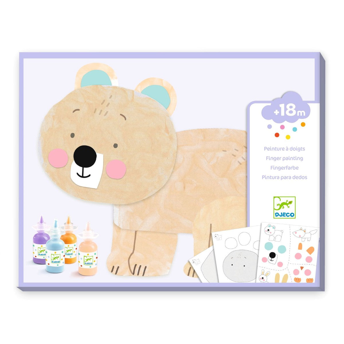 Djeco aktivitetssæt - fingermaling, Rodet sjov