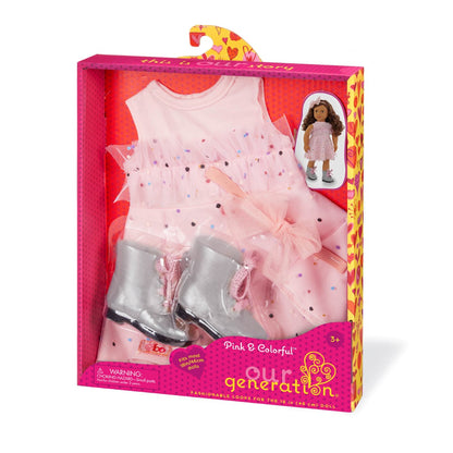 Our Generation Deluxe dukketøj, Kjole og støver