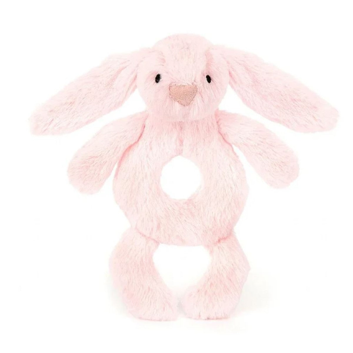 Baby Jellycat ring rangle, Bashful kanin - Lyserød