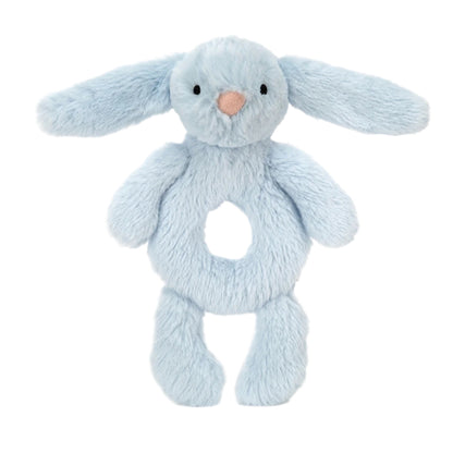 Baby Jellycat ring rangle, Bashful kanin - Lyseblå