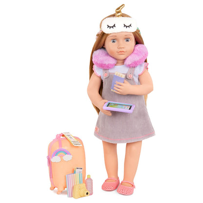 Our Generation dukketilbehør, Kuffertsæt - regnbue