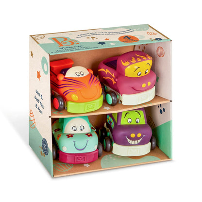 Wheeee-ls træk-tilbage biler, 4 stk - mint