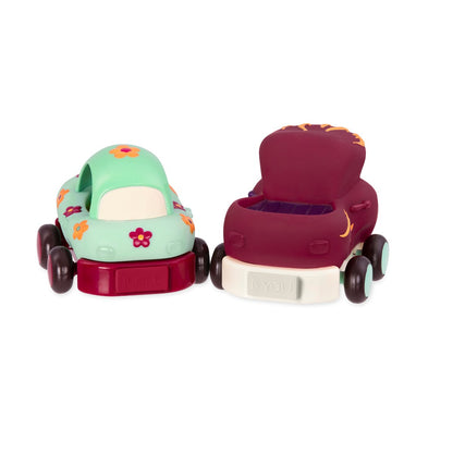 Wheeee-ls træk-tilbage biler, 4 stk - mint