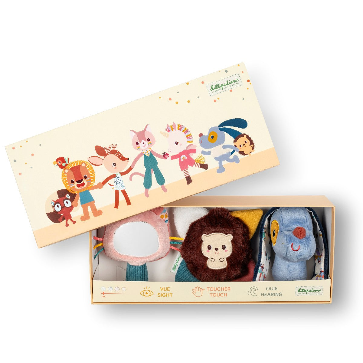 Lilliputiens babysanserangler, Jules gaveæske m. rangler