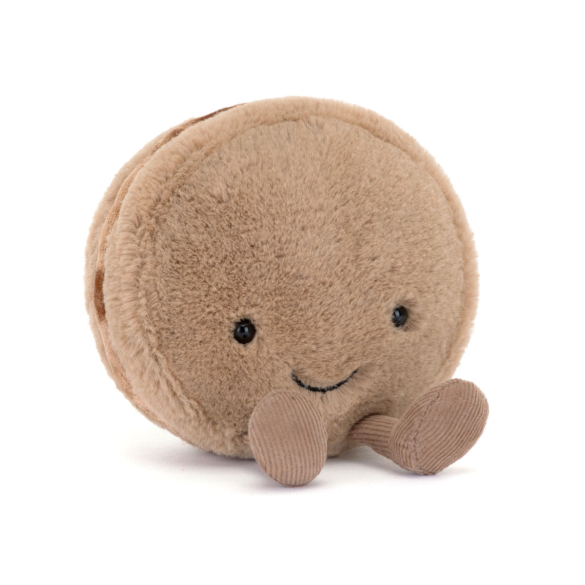 Jellycat bamse, Food bake, Amuseables Mona Macaron Chokolade - 12 cm