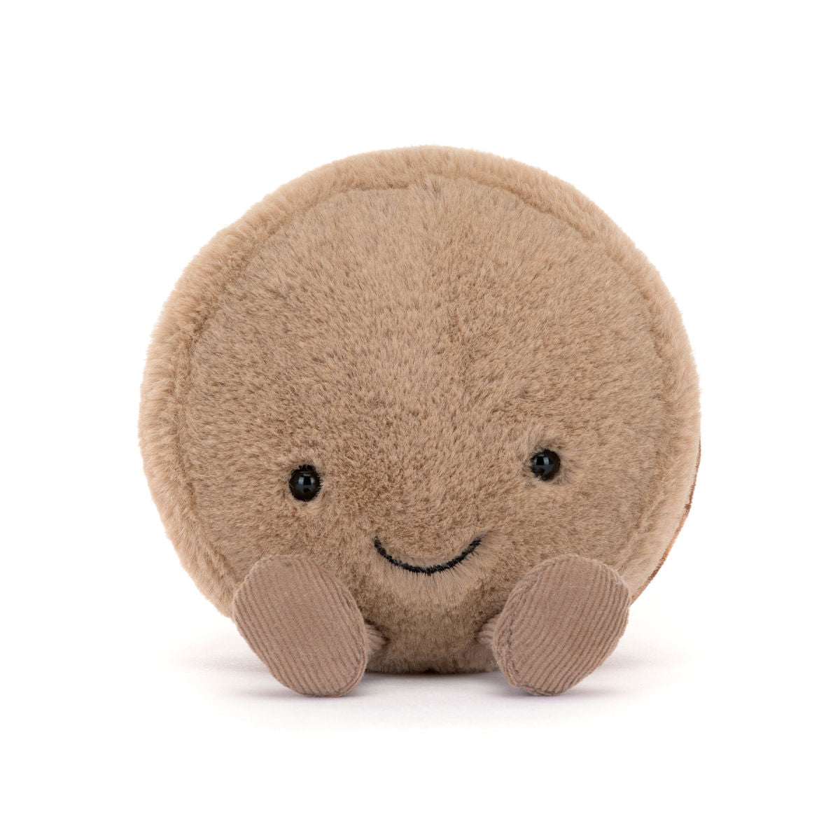 Jellycat bamse, Food bake, Amuseables Mona Macaron Chokolade - 12 cm