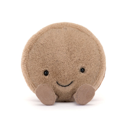 Jellycat bamse, Food bake, Amuseables Mona Macaron Chokolade - 12 cm