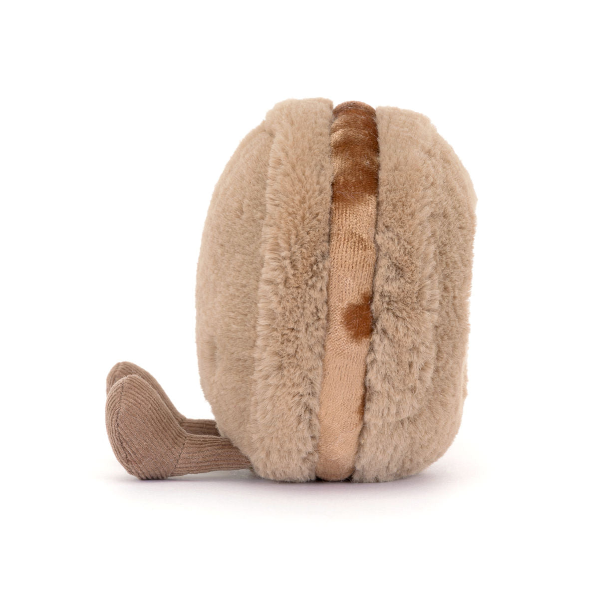 Jellycat bamse, Food bake, Amuseables Mona Macaron Chokolade - 12 cm