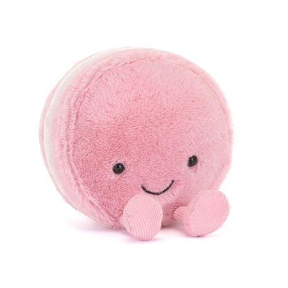 Jellycat bamse, Food bake, Amuseables Mia Macaron jordbær - 12 cm
