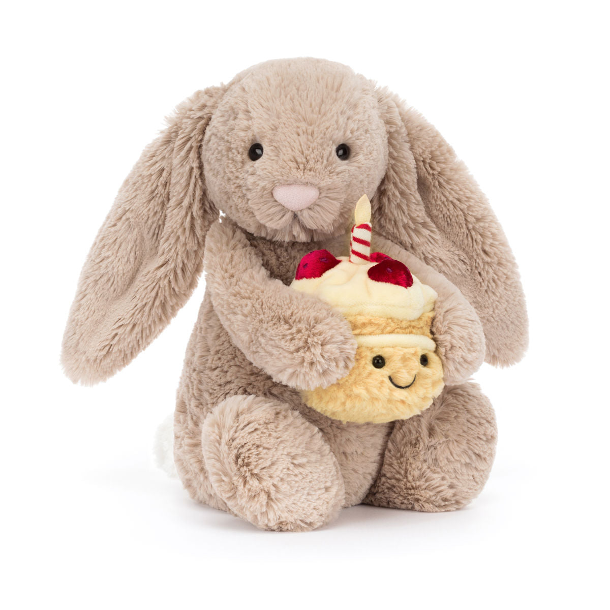 Jellycat bamse, Bashful birthday kanin m kage - 31 cm