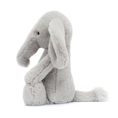 Jellycat bamse, Bashful Luxe, Elefant original - 31 cm