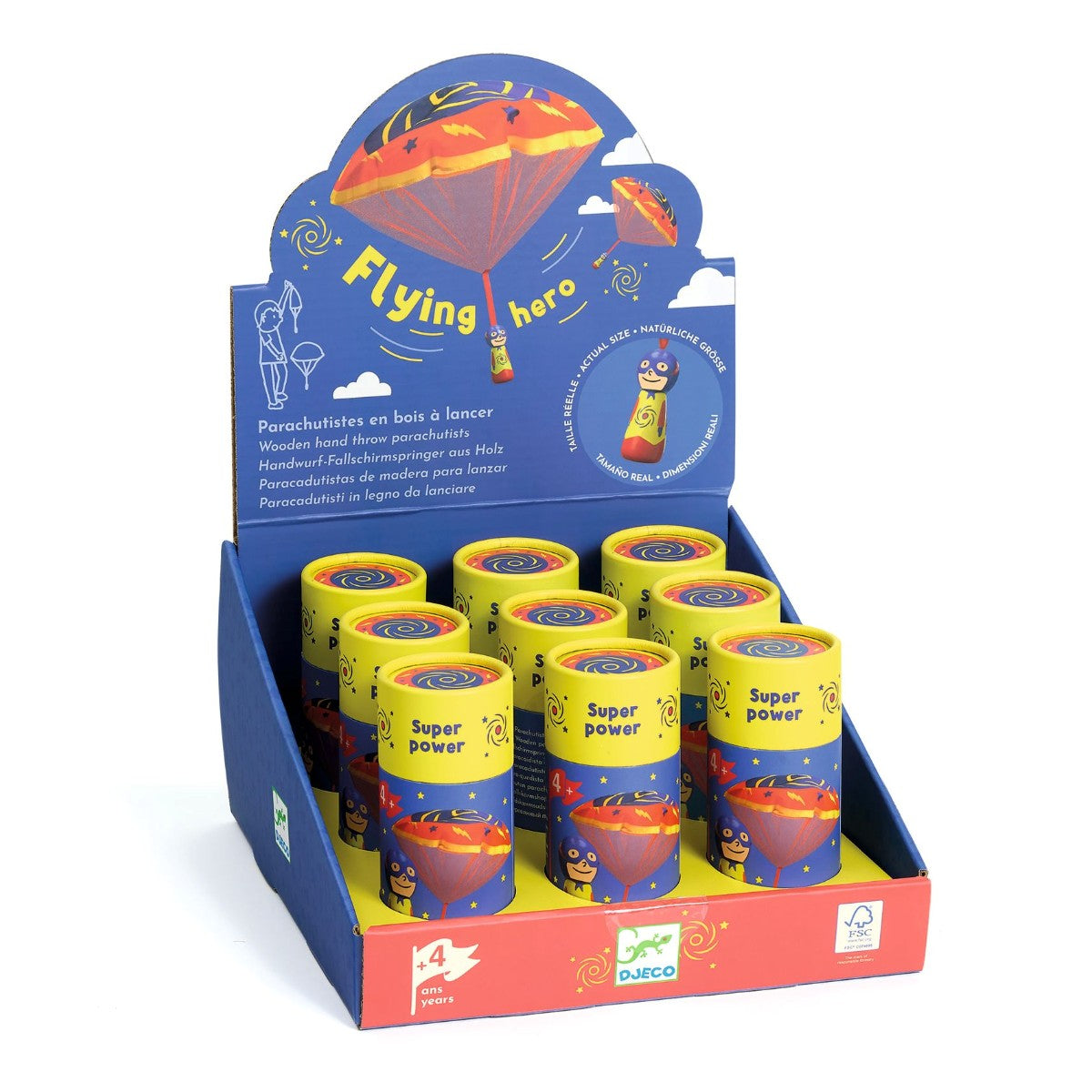 Djeco Faldskærmsudspringer, flyvende helte - ass.