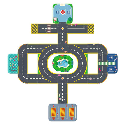 Crazy Motors, vejpuslespil Byen - 33 brikker