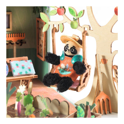 Djeco Mi House, DIY Miniature univers i kuffert - Olive