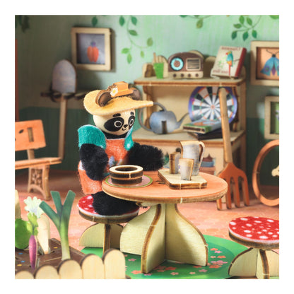 Djeco Mi House, DIY Miniature univers i kuffert - Olive