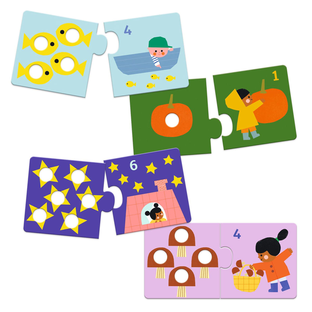 Djeco puslespil duo, Tal