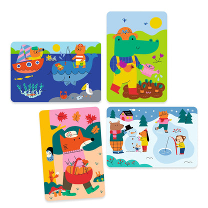 Djeco mal med vand, 4 årstider - Fra 18 mdr.