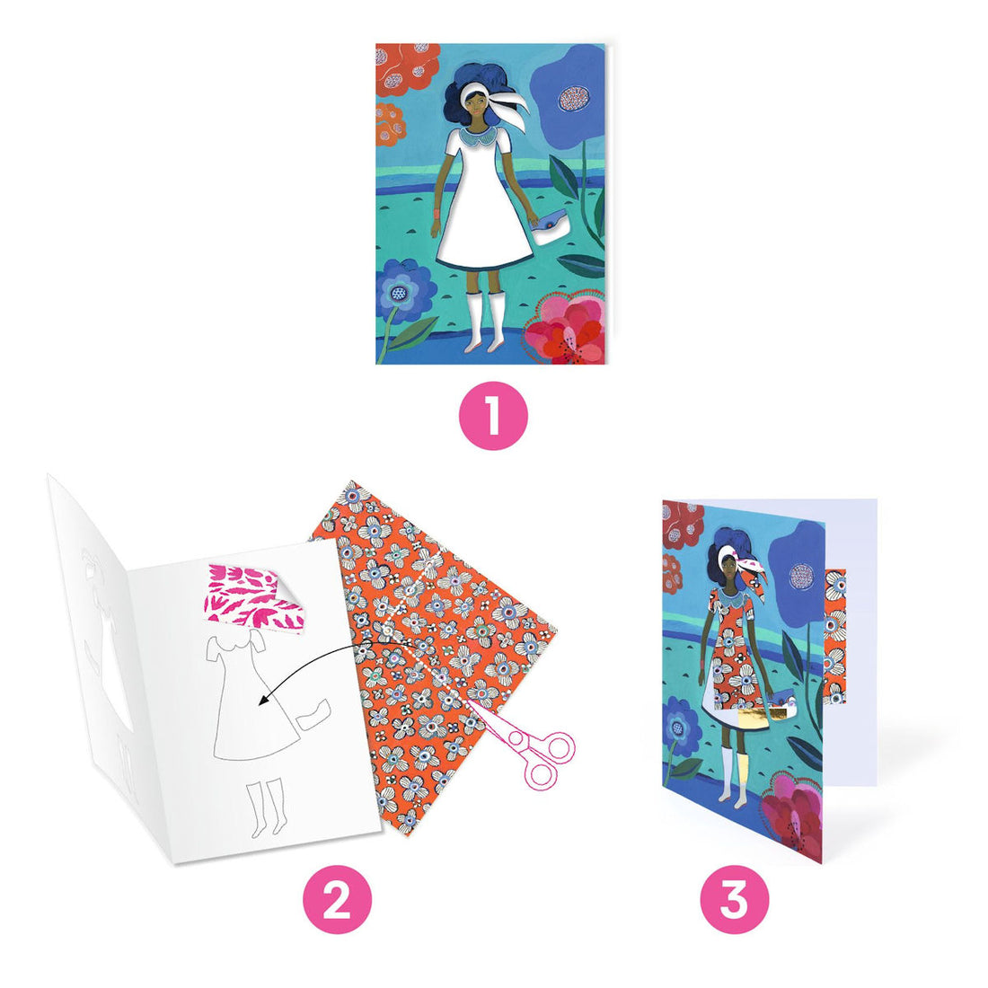 Djeco Påklædningsbilleder, Trendy tøj