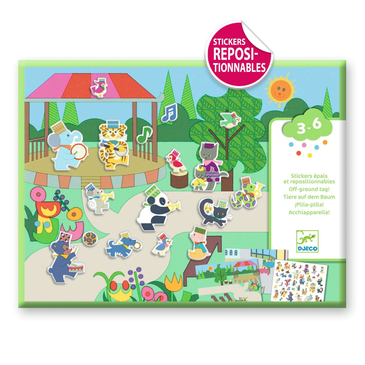 Djeco Kreativ klistermærkeleg, Fanfare